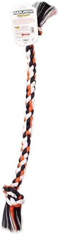 Mammoth Flossy Chews Color Rope Tug – Premium Cotton-Poly Tug Toy for Dogs – Interactive Dog Rope Toy – Tug Dog Chew Toy