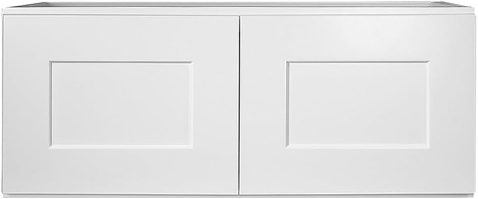 Design House Brookings Kitchen Bridge Wall Cabinet, 30", White | Wall Mount, Contemporary/Modern, Wood, Kitchen, 561639