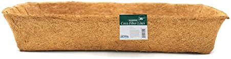Bosmere F919 Pre-Formed Coco Liner with Soil Moist – 30-Inch Replacement Liner for Window Boxes & Hanging Baskets