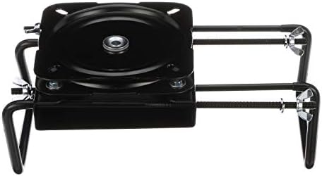 Attwood 15700-3 Seat Mount, Clamp-On With Swivel, Adjusts from 7 ½ inches to 18 inches, Black, Powder-Coated Steel