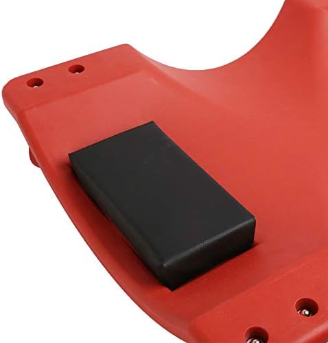 Low Profile Red 40 Inch Creeper Garage Plastic Rolling Car Repair Mechanic Cart