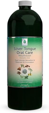 Silver Tongue Oral Care - All Natural Colloidal Silver Mouthwash, 16 oz.