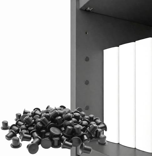 Sintrix Fab 140-Pack Plug Caps Compatible with IKEA Billy Bookcase | White Low-Profile Screw Opening Plugs for Shelf and Pre-Drilled Holes, Clean-Finish Furniture Accessories