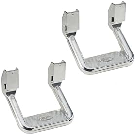 Bully AS-600 Polished Aluminum Universal Fit Truck Side Step Set of 2 for Trucks from Chevy (Chevrolet), Ford, Toyota, GMC, Dodge RAM