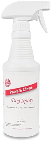 Paws and Claws Pet Spray - Natural Flea and Tick Repellent with Cedar Oil - Effective and Safe Pest Control for Dogs and Cats, Helps Repels Fleas, Ticks, and Mites, Pet Friendly (1 Gallon)