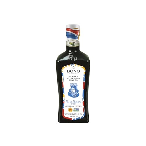 Bono Organic Extra Virgin Olive Oil, 16.9 Fl Oz – USDA Organic, Non-GMO, Certified Gluten Free, Cold Extracted, Clean Label Project Purity Award Winner