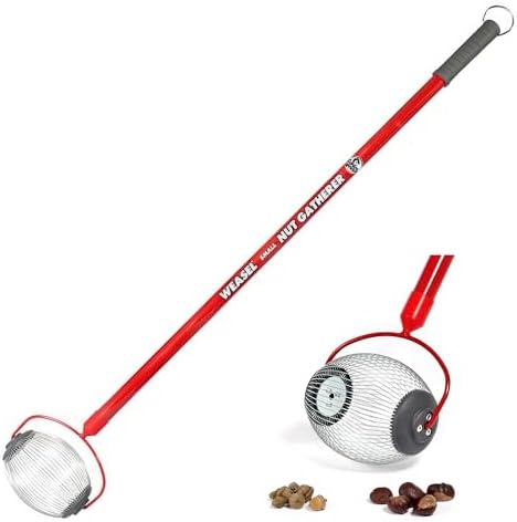 Garden Weasel Small Nut Gatherer Roller for Acorns Buckeyes Beech Nuts