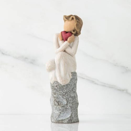 Willow Tree Happiness, Sculpted Hand-Painted Figure | Cast from a Susan Lordi Original Carving, Meaningful Keepsake Gift for Loved Ones, Display on Shelf, Table or Mantel