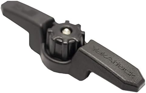 YakAttack GT Cleat XL with Turnkey Adapter | Track-Mount Line Cleat for 1/2" Rope | Fits Most Aluminum Boat Track Systems | Made in USA