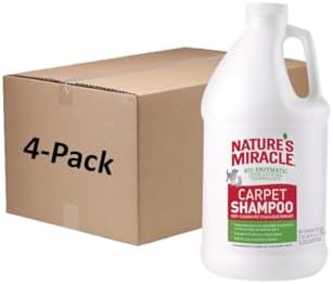 Nature's Miracle Carpet Shampoo Pet Stain & Odor Remover, 64 oz | Bio-Enzymatic Formula Removes & Deodorizes Deep-Set Pet Stains, For Water-Based Carpet Cleaners, Use on Carpet & Upholstery