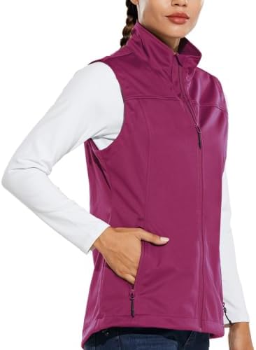 baleaf Women's Lightweight Running Vest Sleeveless Softshell Jacket