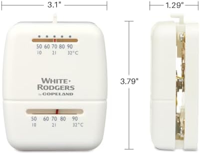 White-Rodgers Snap Action Thermostat, Cool Only, 1C21-101