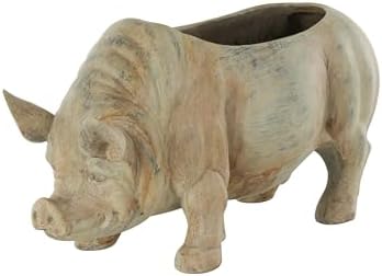 Deco 79 Metal Watering Can Indoor/Outdoor Planter, 10" x 6" x 12", Brown