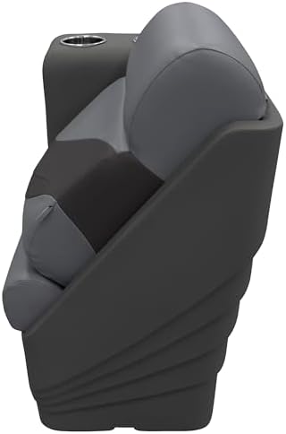 Wise BM13006L-986 Premier Series Pontoon Left Lean Back Recliner, Platinum/Spectra Navy/Cobalt