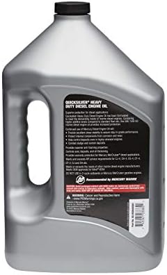 Quicksilver 15W-40 4-Stroke Heavy Duty Diesel Engine Oil, 4 Liters