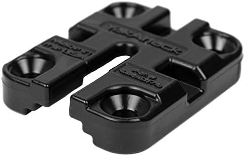 YakAttack MightyMount II | Compact Track Mount for Kayak Accessories | LockNLoad & T-Bolt Compatible | Includes Mounting Hardware | 2" x 2.375" x