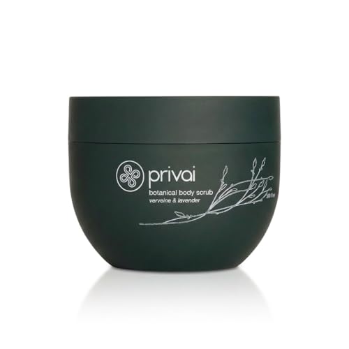 Privai Botanical Body Scrub, 8 fl oz, Removes dead skin for glowing, radiant skin