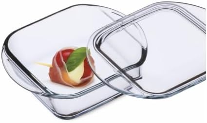Simax Casserole Dish For Oven, 10 Ounce Mini Glass Baking Dish With Lid, Small, Personal Sized Bakeware and Cookware, Great for Storage, Microwave