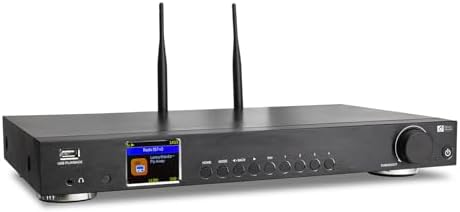 Ocean Digital WR-50 Internet Radio Tuner Component Wi-Fi, Ethernet LAN, Podcasts, Stereo Outputs to Connect Hi-Fi System, Bluetooth Receiver