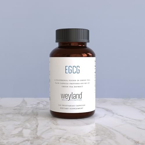 EGCG Green Tea Extract, High Antioxidant, Heart Support & Brain Health, Green Tea Pills, 100 Vegetarian Capsules