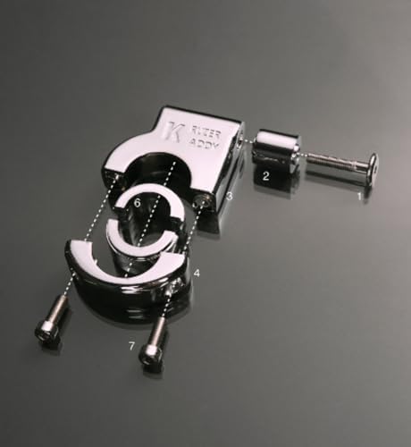 Chrome Cup Holder Bar Mount 7/8, 1, 1 1/4