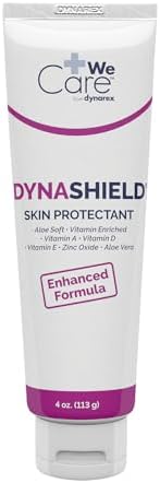 Dynarex DynaShield Skin Protectant Barrier Cream - Zinc Oxide Cream with Vitamins A, D, E