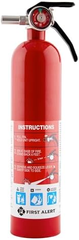 First Alert Fire Extinguisher, Standard Home Use | HOME1 UL RATED 1-A:10-B:C, Red 4-Pack