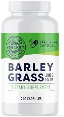 Vimergy Barley Grass Juice Powder, Organic Superfood, 250g, 63 Servings | Clean Nutrient-Dense Superfood*, Powerful Antioxidants for Cardiovascular Health*, Vegan, Gluten-Free