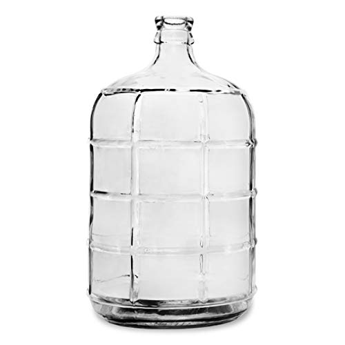 3 Gallon Round Glass Carboy Fits 30mm Cork Finish or 55mm Push Cap Home Brew (Clear Glass) (BT3GG)