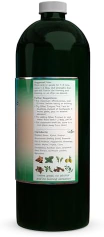 Silver Tongue Oral Care - All Natural Colloidal Silver Mouthwash, 16 oz.