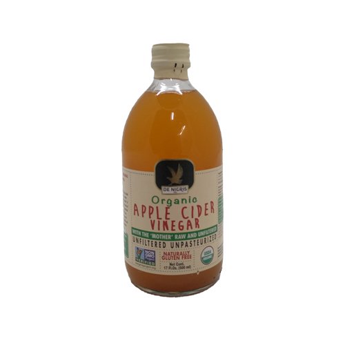 De Nigris Organic Apple Cider Vinegar, 34 Ounce (Pack of 2)