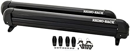 Rhino-Rack Carrier for Skis, Snowboards, Fishing Rods, Paddles, Skateboards, Water Skis, Wakeboard & More, Universal Mounting, Easy to Use, Locking, Lightweight & Heavy Duty, Suitable for All Vehicles