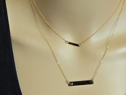 itianxi Dainty Cross Charm Pendant Necklaces,14K Gold Tiny Three Ball Necklace,Simple Fashion Jewelry for Women