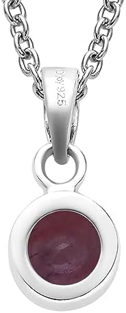 Shop LC Red Garnet Jewelry Set for Women Necklace Dangle Earrings 925 Sterling Silver Platinum Plated Fish Hook Ct 2 Size 20" Gifts for Women