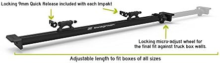 Swagman Patrol Pickup Truck Bike Rack – Adjustable Fork Mount Carrier for QR & Thru-Axle Bikes