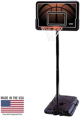 Lifetime Height Adjustable Portable Basketball System, 44 Inch Backboard