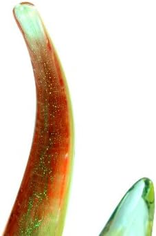 M Design Art Handcraft Glass Rainbow Stripe Colorful Art Handcraft Sculpture N1408 [Kitchen]