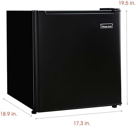 Magic Chef 1.7 cu. ft. Mini Fridge in Black with Freezerless Design