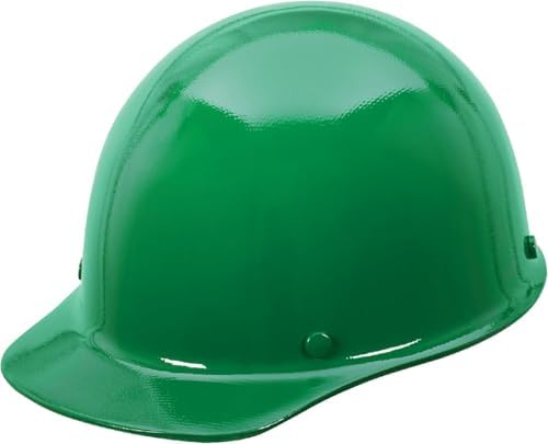 MSA Skullgard Cap Style Safety Hard Hat with Suspension - Non-Slotted Cap, Made of Phenolic Resin, Radiant Heat Loads up to 350F | Fas-Trac III Ratchet Suspension