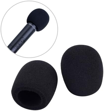Mudder 5 Pack Foam Mic Cover Handheld Microphone Windscreen (5 Pack) | Fits Handheld Mics, Microphone Pop Filter, Microphone Muffler