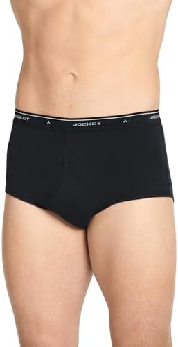 Jockey Classic Full Rise Brief- 6 Pack - 100% Cotton Underwear for Men
