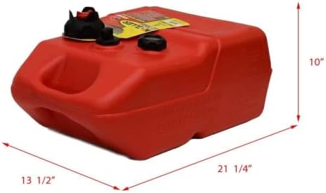 Moeller Marine EPA- Compliant Topside Fuel Tank - 6 Gallons, Low Profile, Model# 620049LP