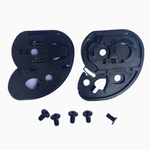 1 Pair HJC Gear Plate Motorcycle Helmet Mounts Base Shield Adaper Compatible Compatible with CL-15 CL-16 CL-17 TR-1 CS-R1 CS-R3 CS -15