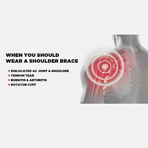 EVS SB05 Dual Shoulder Brace, Compression Fit, w/X-Straps, Medical Grade | Compression support with X-strap stabilization, Breathable Adjustable Fit, for motocross, MTB and off-road riding