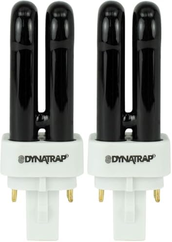 DynaTrap UV Replacement Light Bulb, 7-Watt UV Bulb | Compatible with 1/2 Acre DynaTrap Flying Insect Trap Models, Attract Mosquitoes, Biting Flies, Gnats, and Moths, 41050