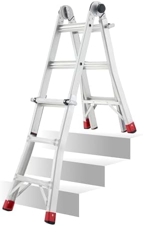 Lift Ladders 18-Ft Multi-Position Aluminum Ladder, 5-in-1, 300 lb. Capacity