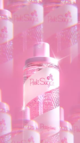 Pink Sugar Eau de Toilette Perfume for Women, Floral + Fruity Scent, Notes of Raspberry, Cotton Candy, and Vanilla, Sweet and Sensual Fragrance