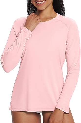 baleaf Women's UPF 50+ Sun Shirts Long Sleeve Stretchy Quick Dry | Lightweight, Rash Guard, UPF 50+ Sun Protection, Breathable Comfort material for Hking Workout, Excellent for hot weather