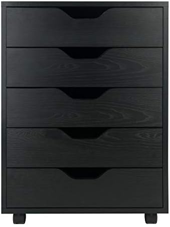 Winsome Halifax 5-Drawer Storage Cabinet, Black (20519)