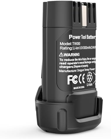 Fancy Buying 3000mAh 8V Li-ion Replacement for Dewalt 8v Battery Compatible with DCF680N1 DW4390 DCF680N2 DCF680G2 Cordless Power Tools
